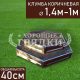Шестигранная-2-коричневая-100-140см Шестигранная-2-коричневая-100-140см